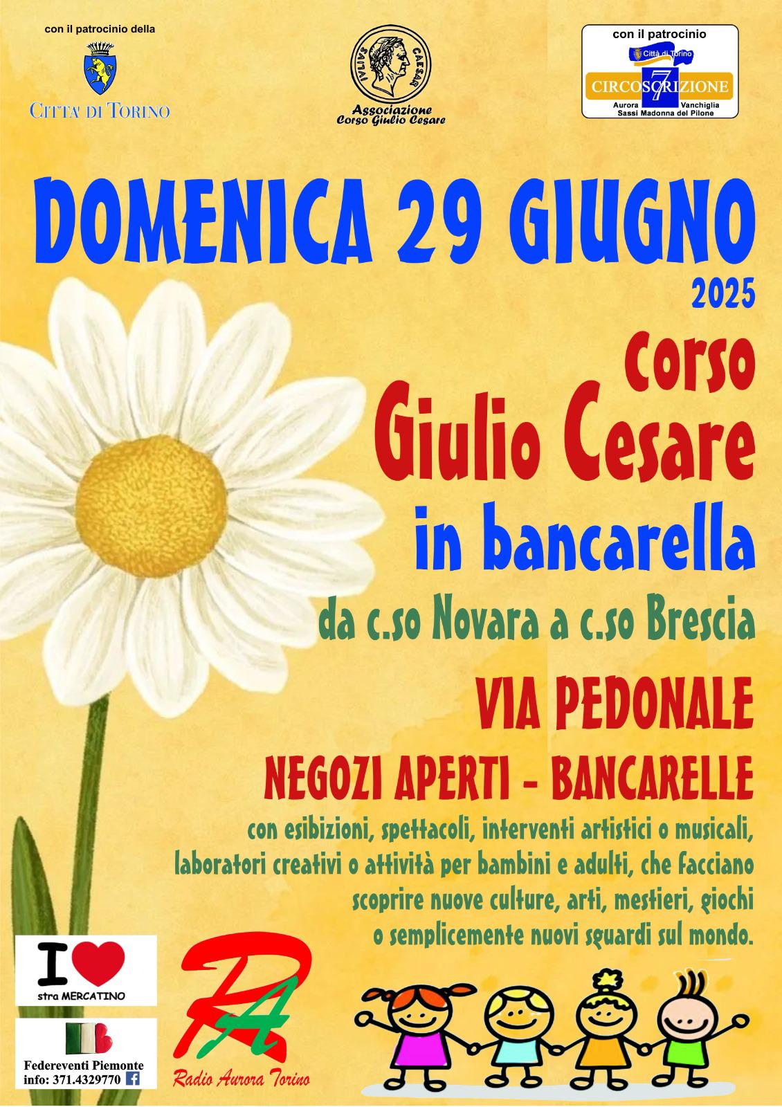 Festa Corso Giulio Cesare in bancarella 29 giugno 2025